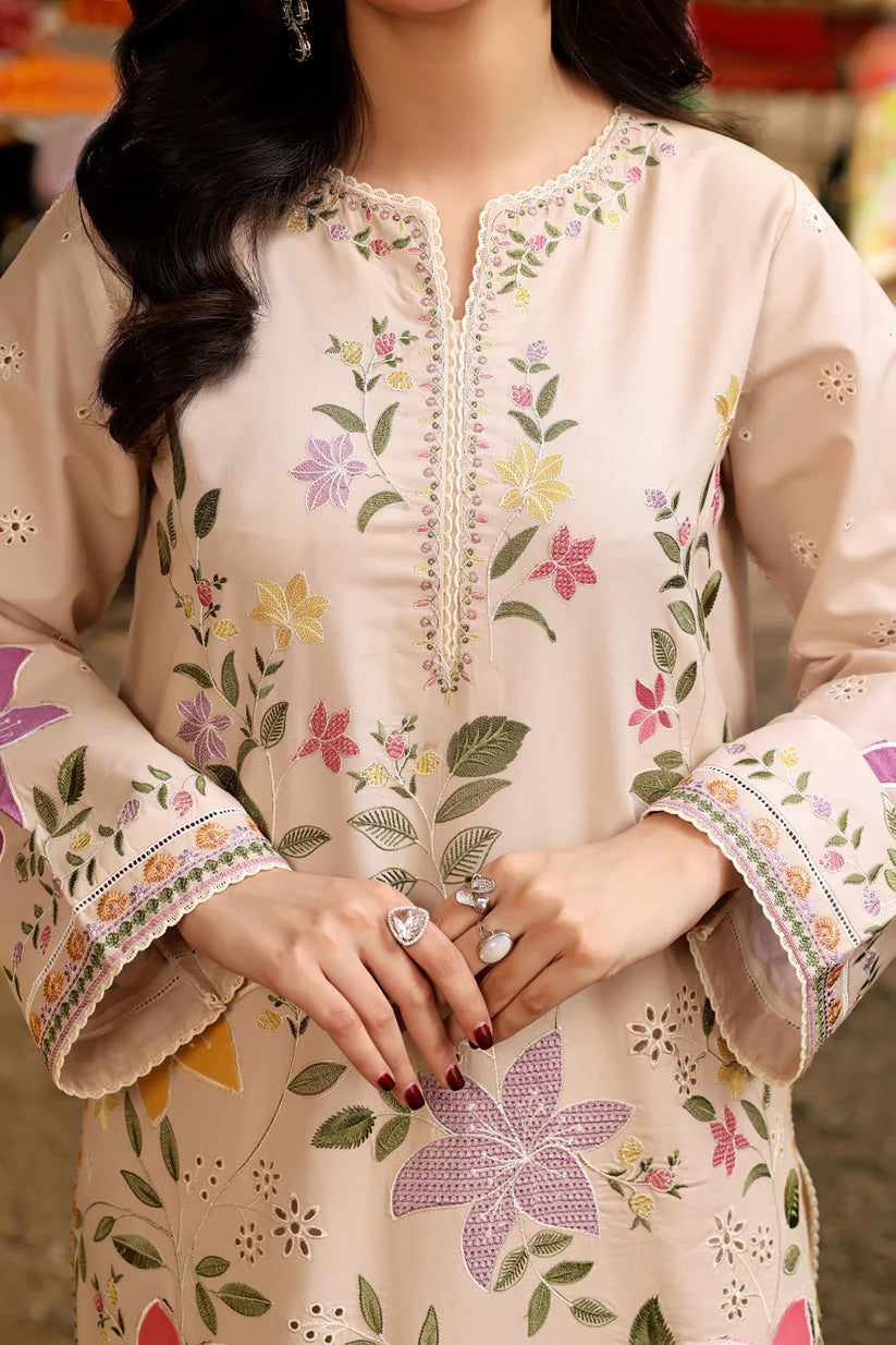 3-PC EMBROIDERED LAWN UNSTICHED DRESS
