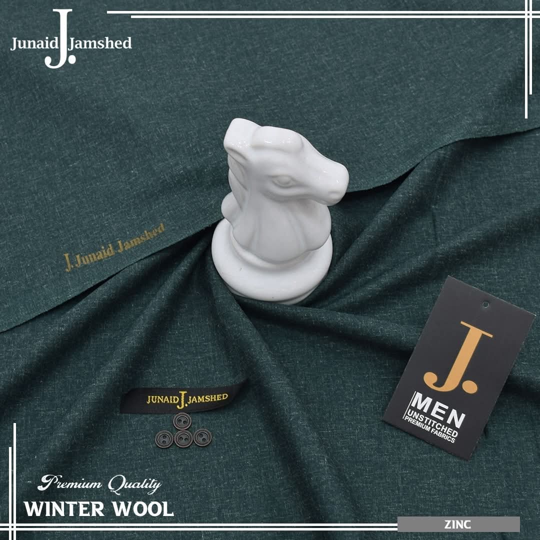 J. WINTER WOOL UNSTICHED SUIT FOR MEN (ZINC)