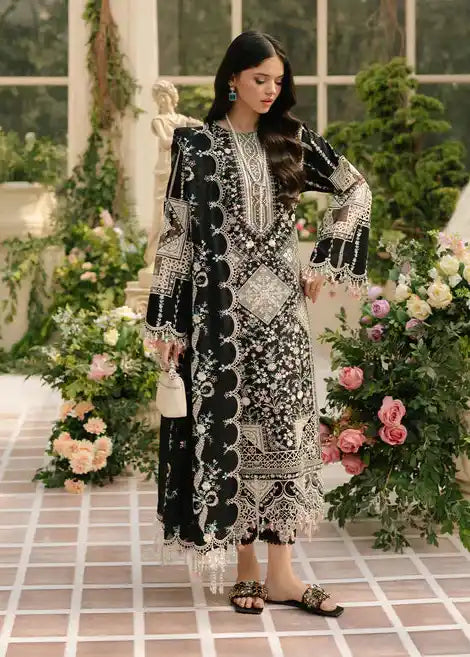 3-PC EMBROIDERED LAWN UNSTICHED DRESS