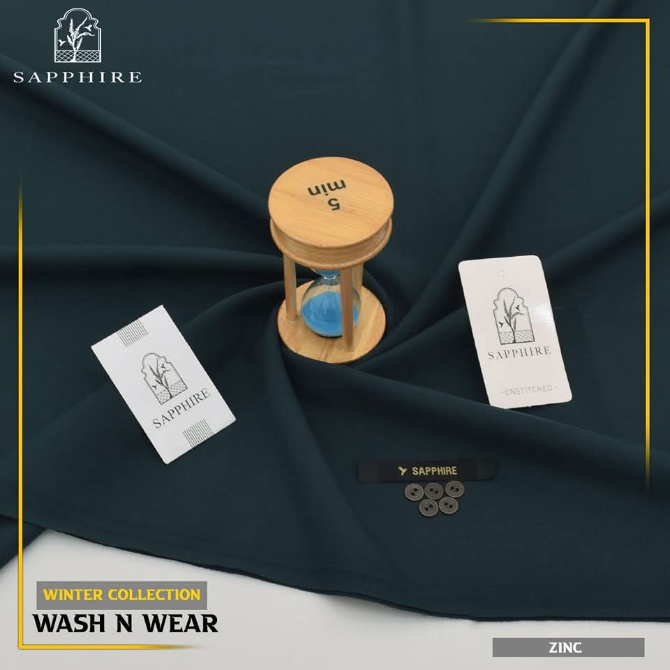 SAPPHIRE WINTER WASH & WEAR UNSTICHED FOR MEN (ZINC)