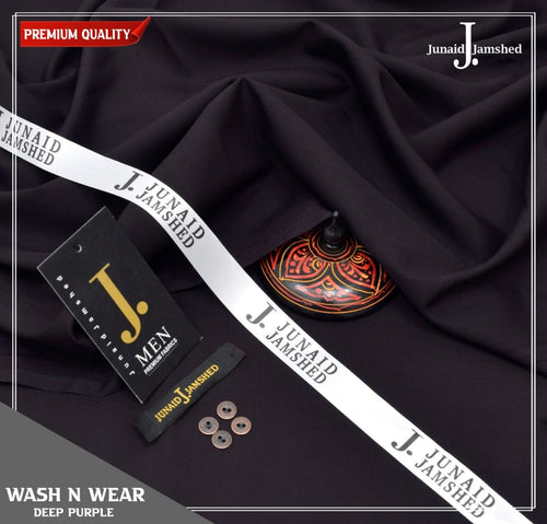 J. WASH & WEAR UNSTICHED SUIT (DEEP PURPLE)