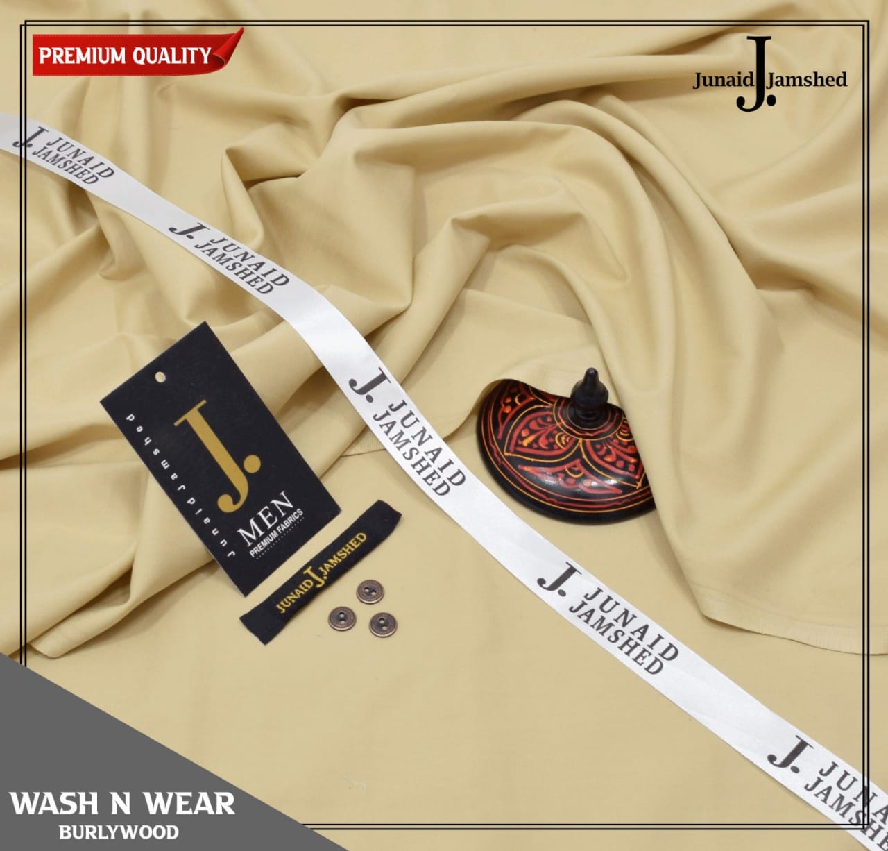 J. WASH & WEAR UNSTICHED SUIT (BURLYWOOD)