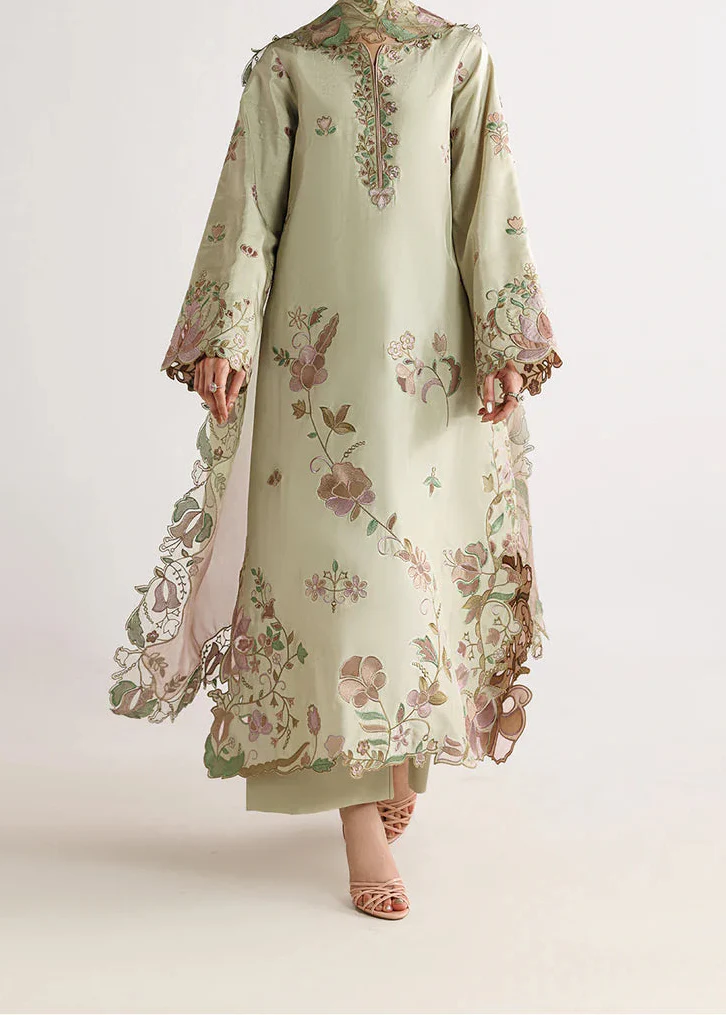 3-PC EMBROIDERED LAWN UNSTICHED DRESS
