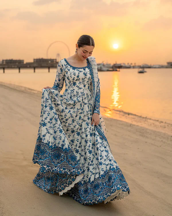 3-PC EMBROIDERED LAWN UNSTICHED DRESS