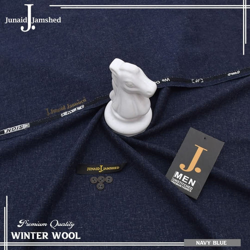 J. WINTER WOOL UNSTICHED SUIT FOR MEN (NAVYBLUE)