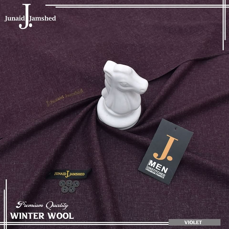 J. WINTER WOOL UNSTICHED SUIT FOR MEN (VIOLAT)