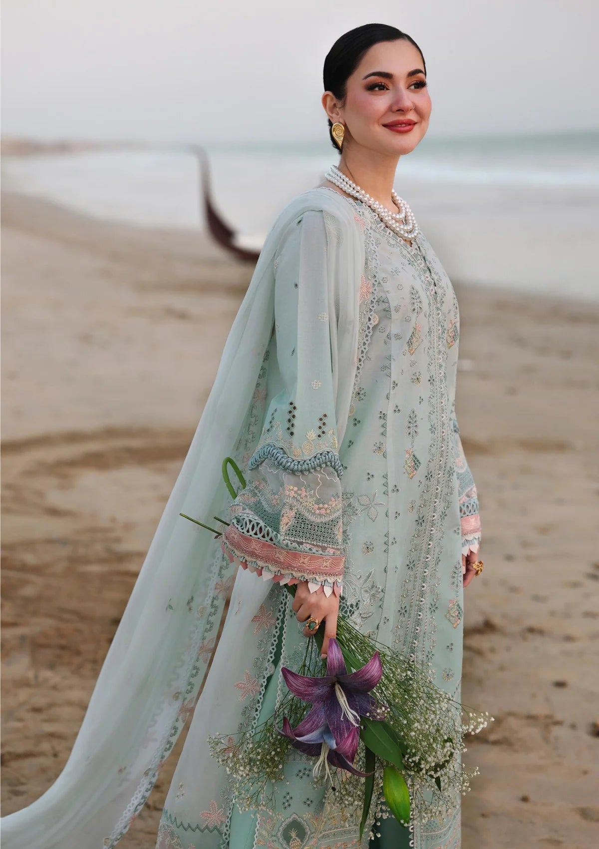 3-PC EMBROIDERED LAWN UNSTICHED DRESS