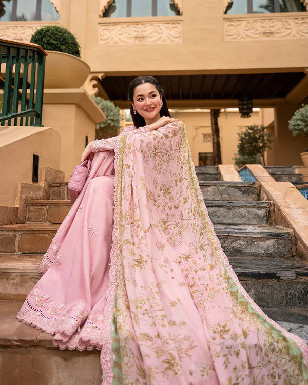 3-PC EMBROIDERED LAWN UNSTICHED DRESS