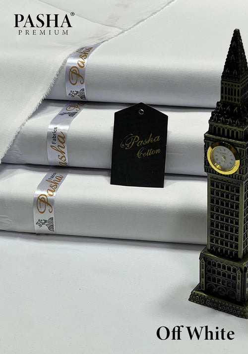 Pasha Premium  Soft Egyptian Cotton (Off White)