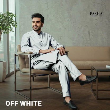 Pasha Premium  Soft Egyptian Cotton (Off White)