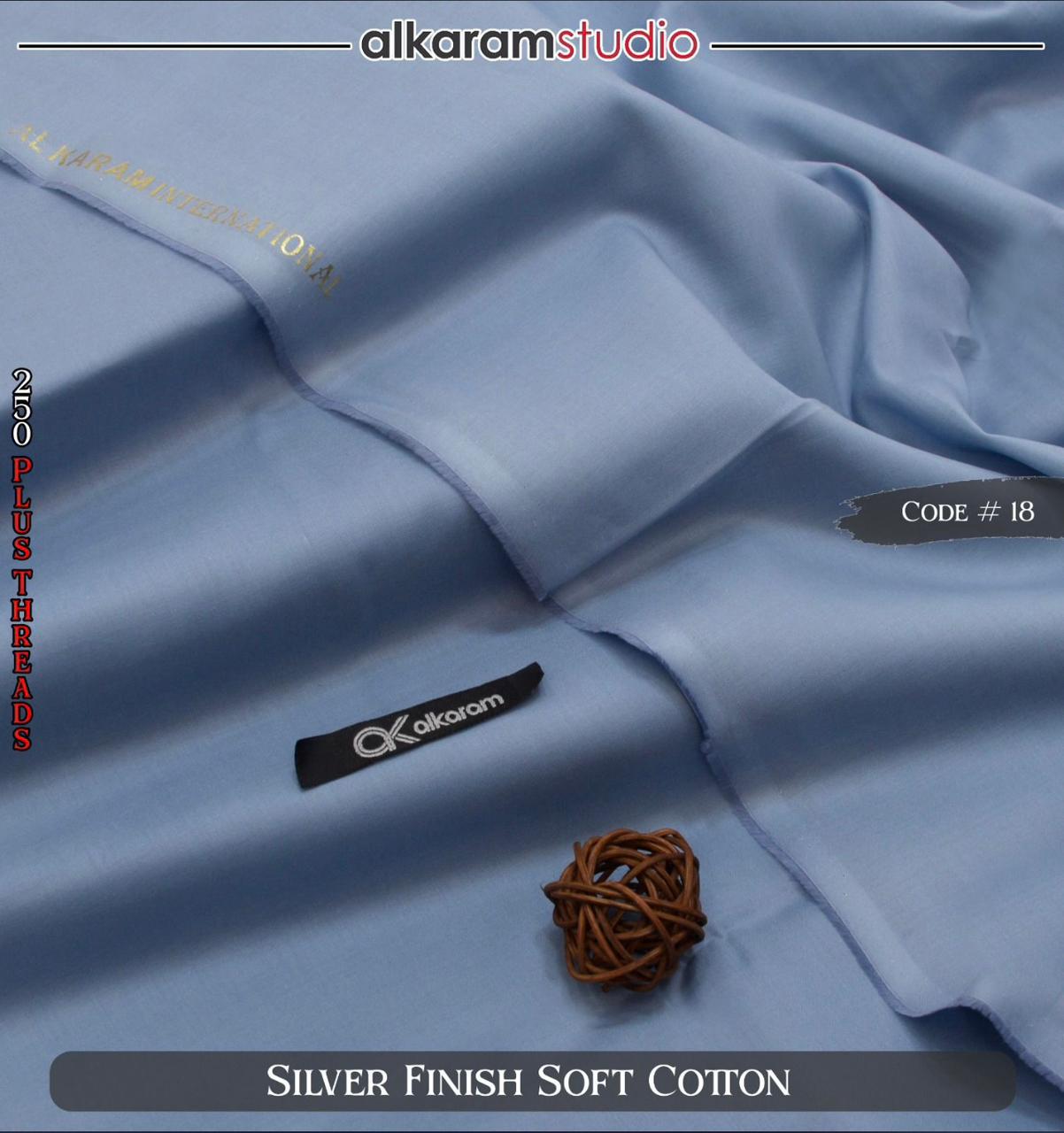 Al Karam cotton - Sliver Gery