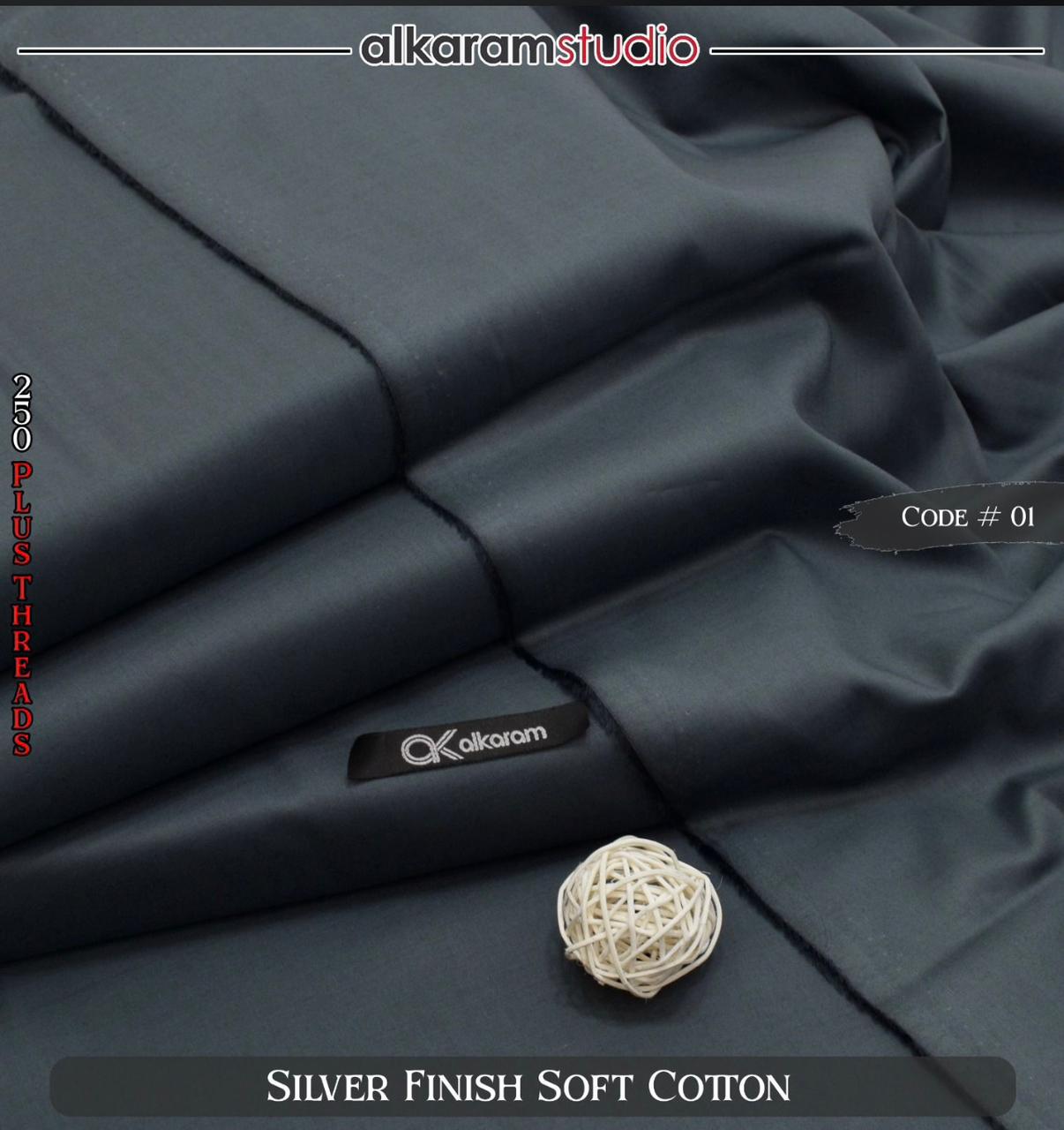 Al Karam cotton - Grey