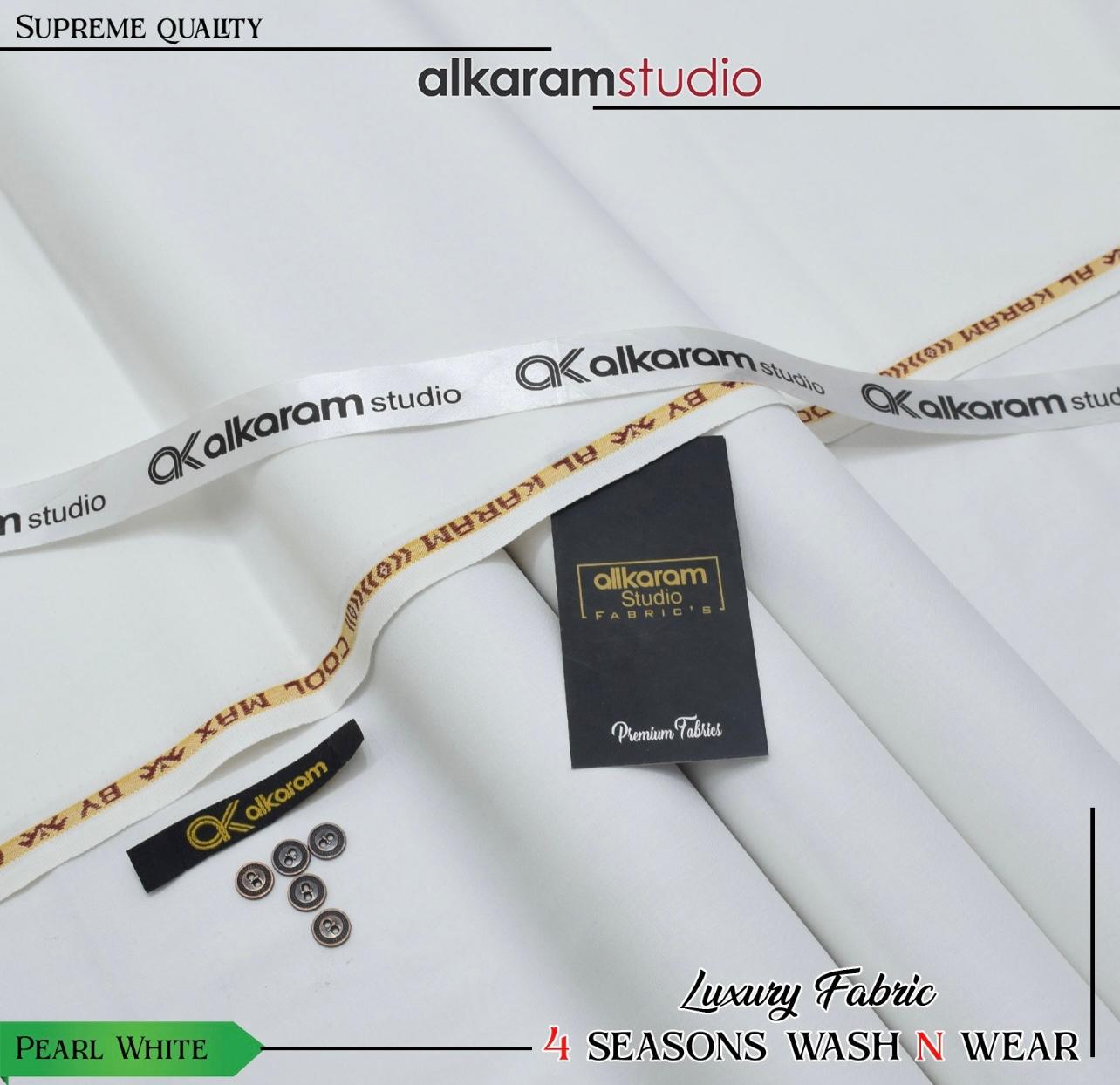 Al Karam Blended - Pearl White