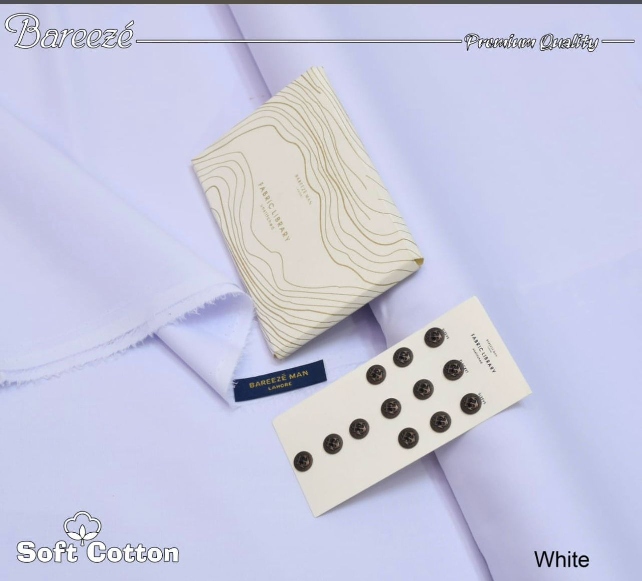 Bareeze men's Soft Cotton (White)