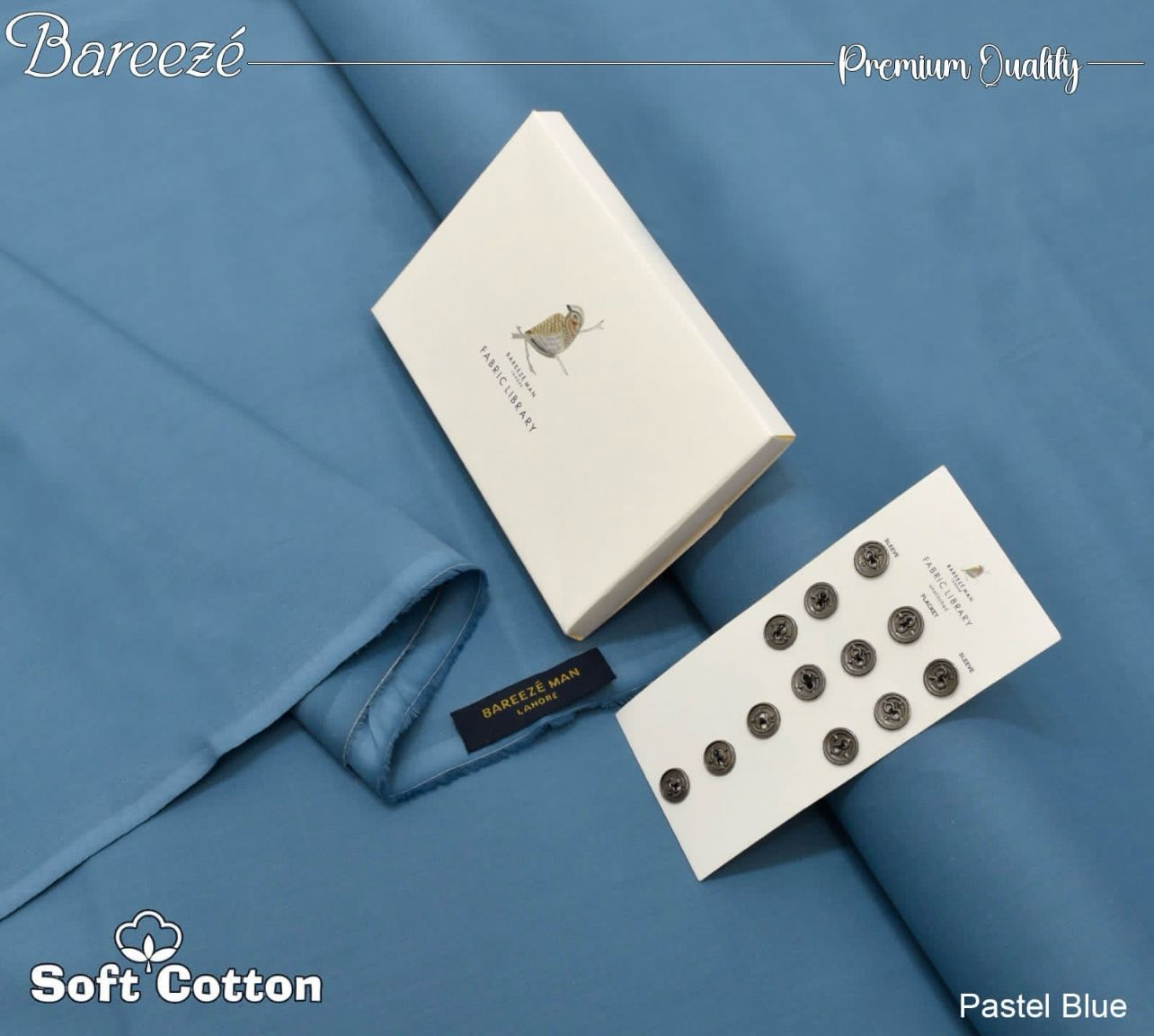 Bareeze men's Soft Cotton (GreyBlue)