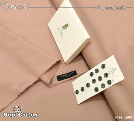 Bareeze men's Soft Cotton (Rose latte)