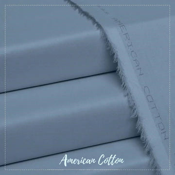 American Cotton Lite Gray - Unstitched Men's Wear