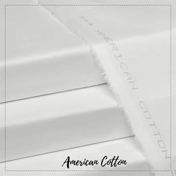 American CottonOff White - Unstitched Men's Wear