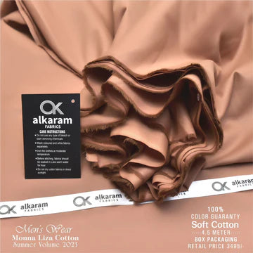 Al-karam Liza Cotton Wood-Unstitched Men's Wear