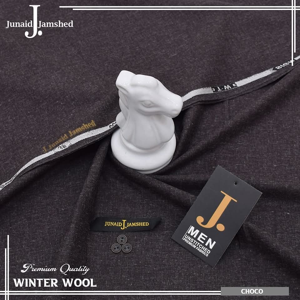 J. WINTER WOOL UNSTICHED SUIT FOR MEN (CHOCO)
