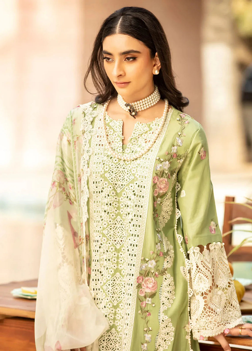 3-PC EMBROIDERED LAWN UNSTICHED DRESS