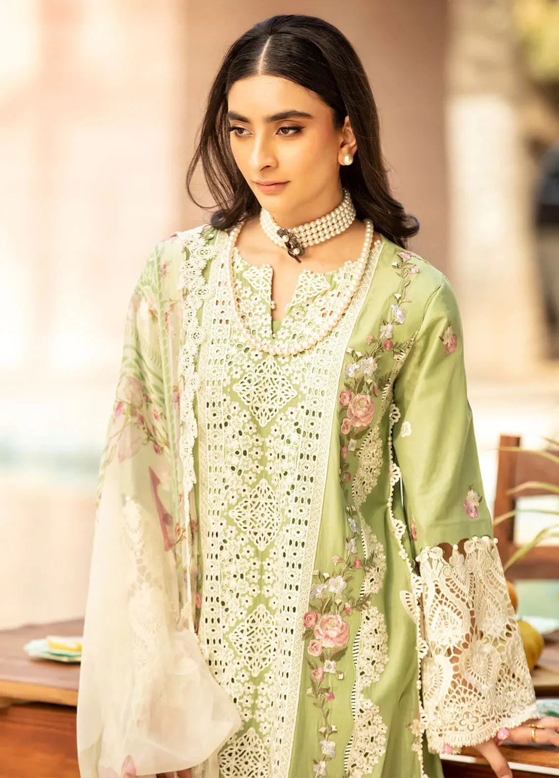 3-PC EMBROIDERED LAWN UNSTICHED DRESS