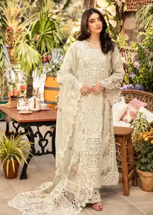 3-PC EMBROIDERED LAWN UNSTICHED DRESS